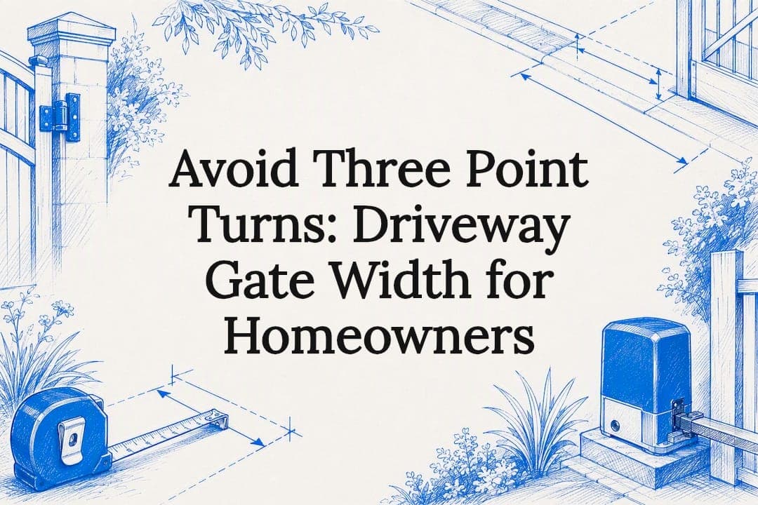 Avoid Three Point Turns: Driveway Gate Width for Homeowners