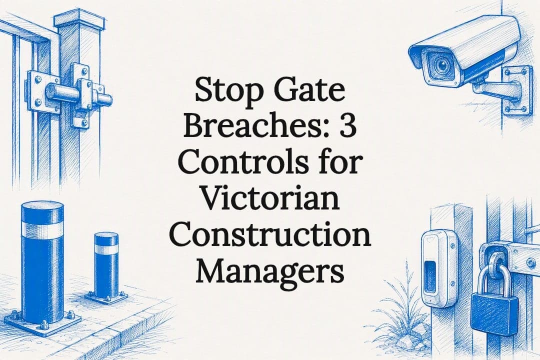 Stop Gate Breaches: 3 Controls for Victorian Construction Managers