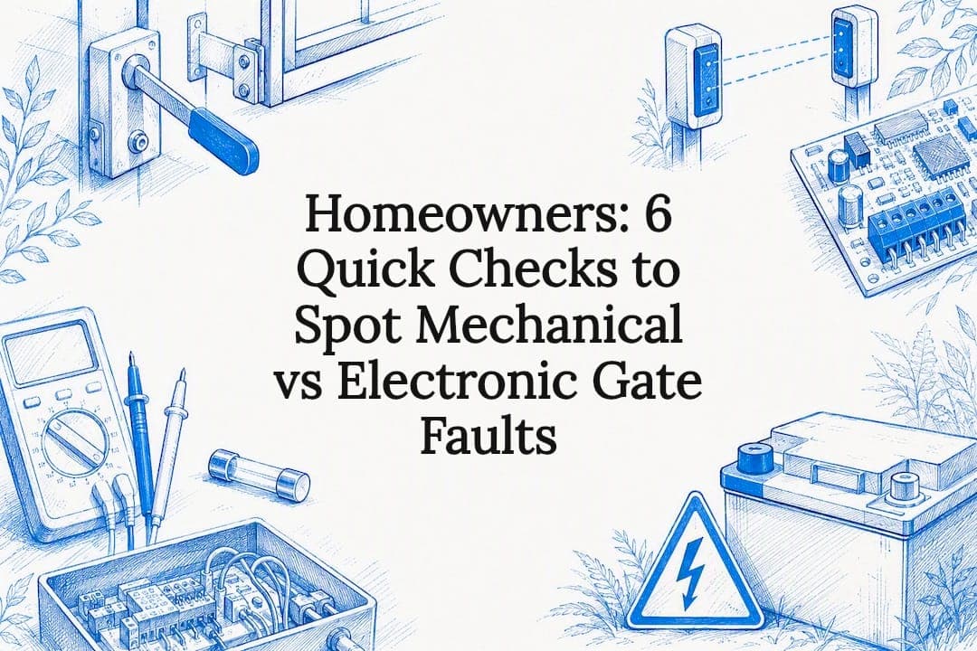 Homeowners: 6 Quick Checks to Spot Mechanical vs Electronic Gate Faults