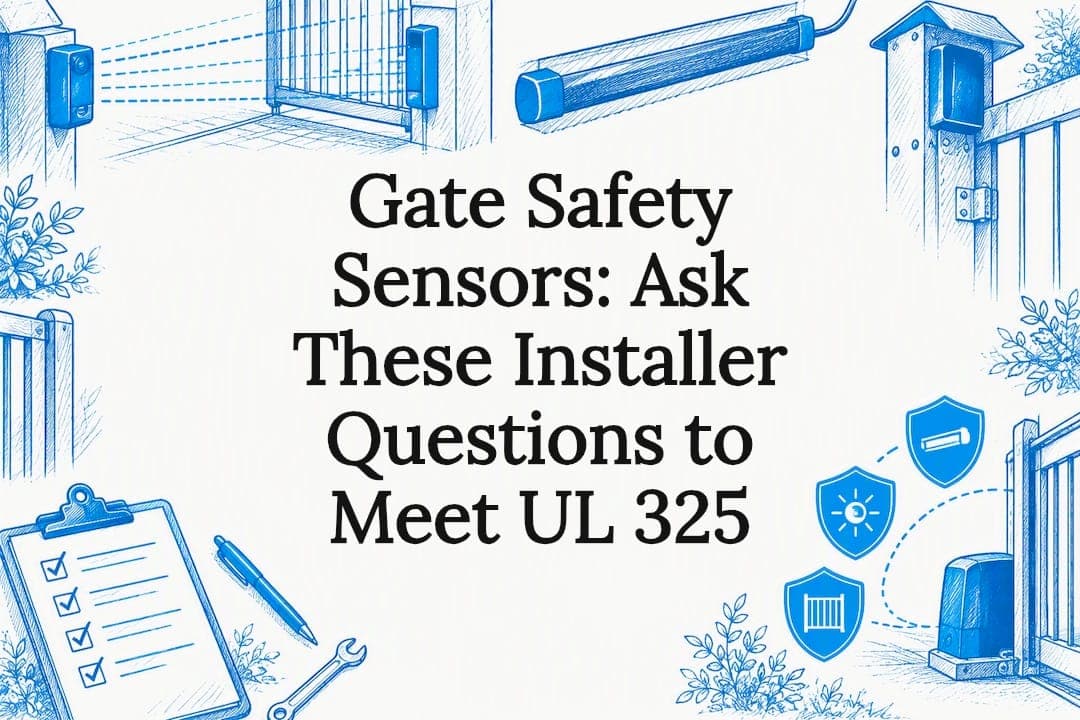 Gate Safety Sensors: Ask These Installer Questions to Meet UL 325