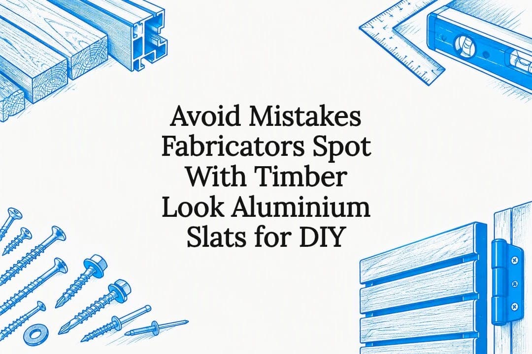 Avoid Mistakes Fabricators Spot With Timber Look Aluminium Slats for DIY