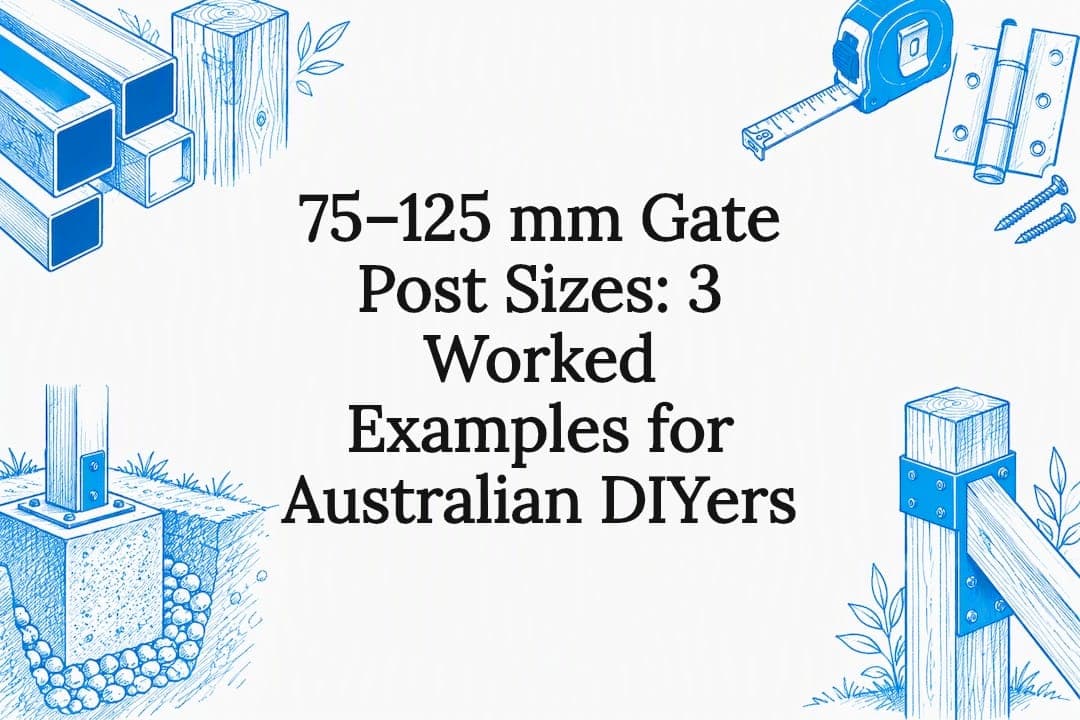 75–125 mm Gate Post Sizes: 3 Worked Examples for Australian DIYers