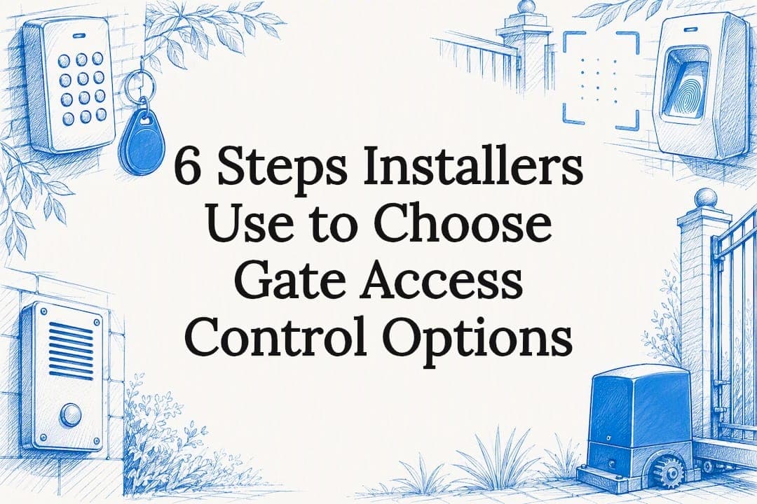 6 Steps Installers Use to Choose Gate Access Control Options
