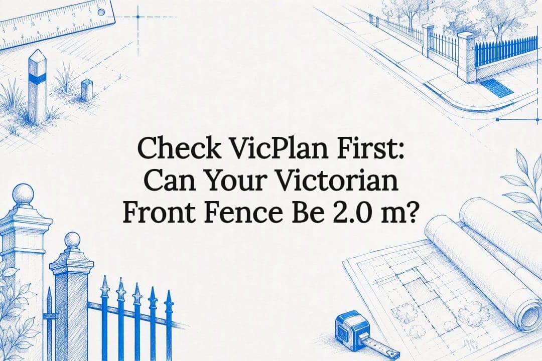 Check VicPlan First: Can Your Victorian Front Fence Be 2.0 m?
