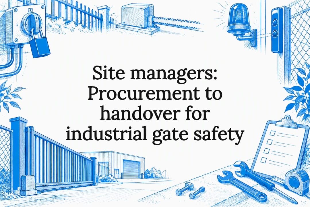 Site managers: Procurement to handover for industrial gate safety