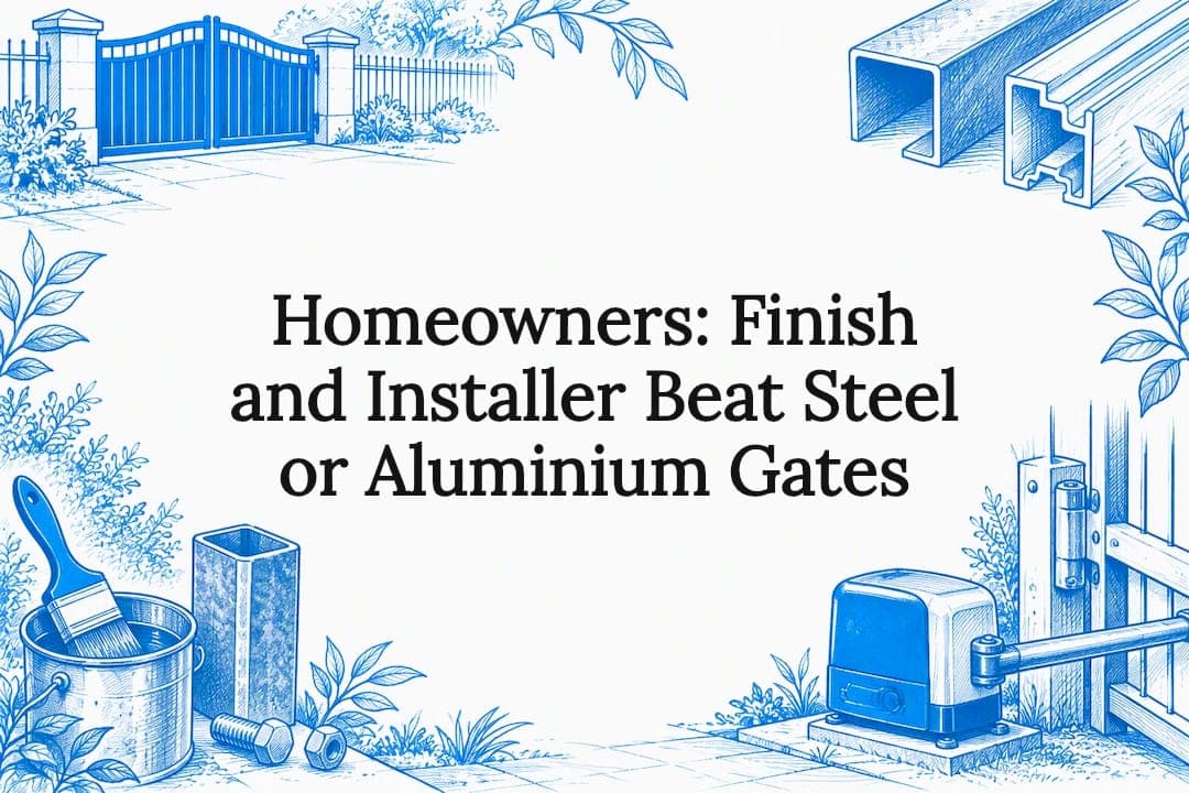 Homeowners: Finish and Installer Beat Steel or Aluminium Gates