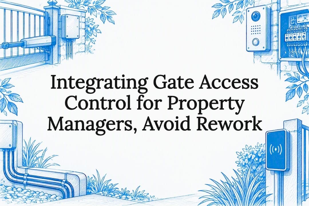 Integrating Gate Access Control for Property Managers, Avoid Rework