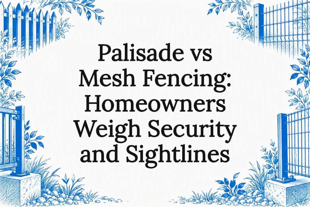 Palisade vs Mesh Fencing: Homeowners Weigh Security and Sightlines
