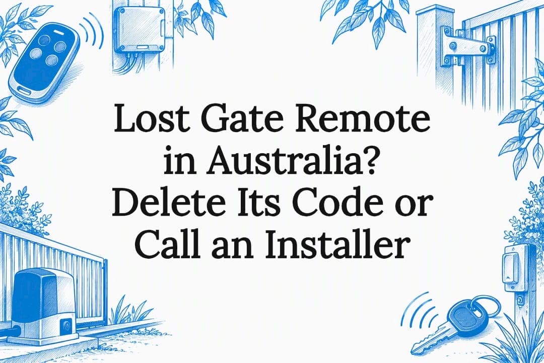 Lost Gate Remote in Australia? Delete Its Code or Call an Installer