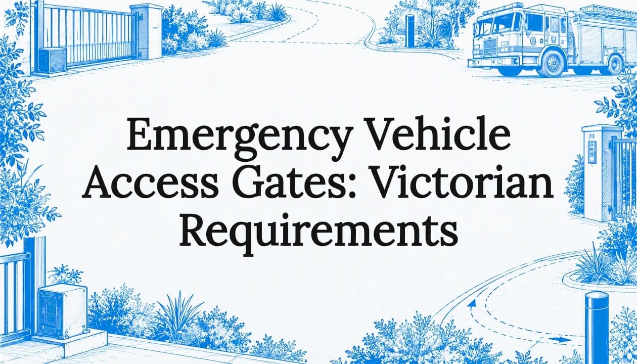 Emergency Vehicle Access Gates: Victorian Requirements